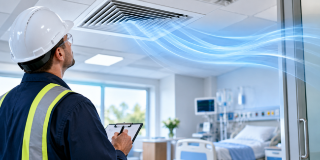 HVAC Inspection in a Clinical Room