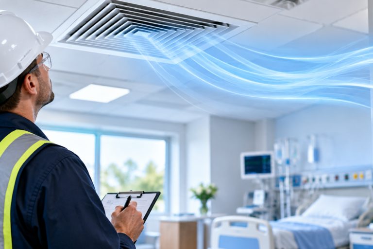 HVAC Inspection in a Clinical Room